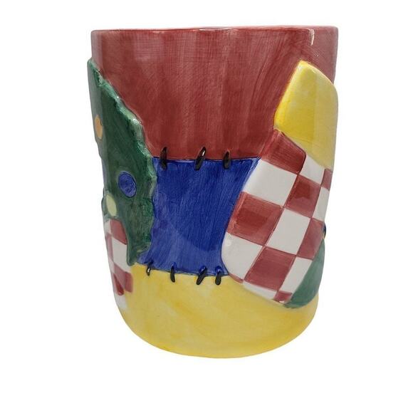 Vintage Kitchen Food Stoage, Lotus 90s Christmas Holiday Ceramic Jar With Lid - Picture 7 of 11